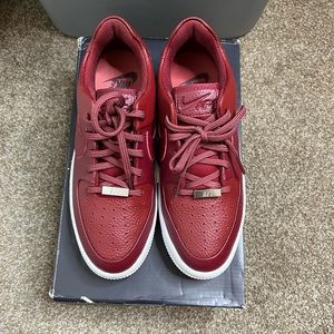 Nike Sage Maroon Air Force Ones